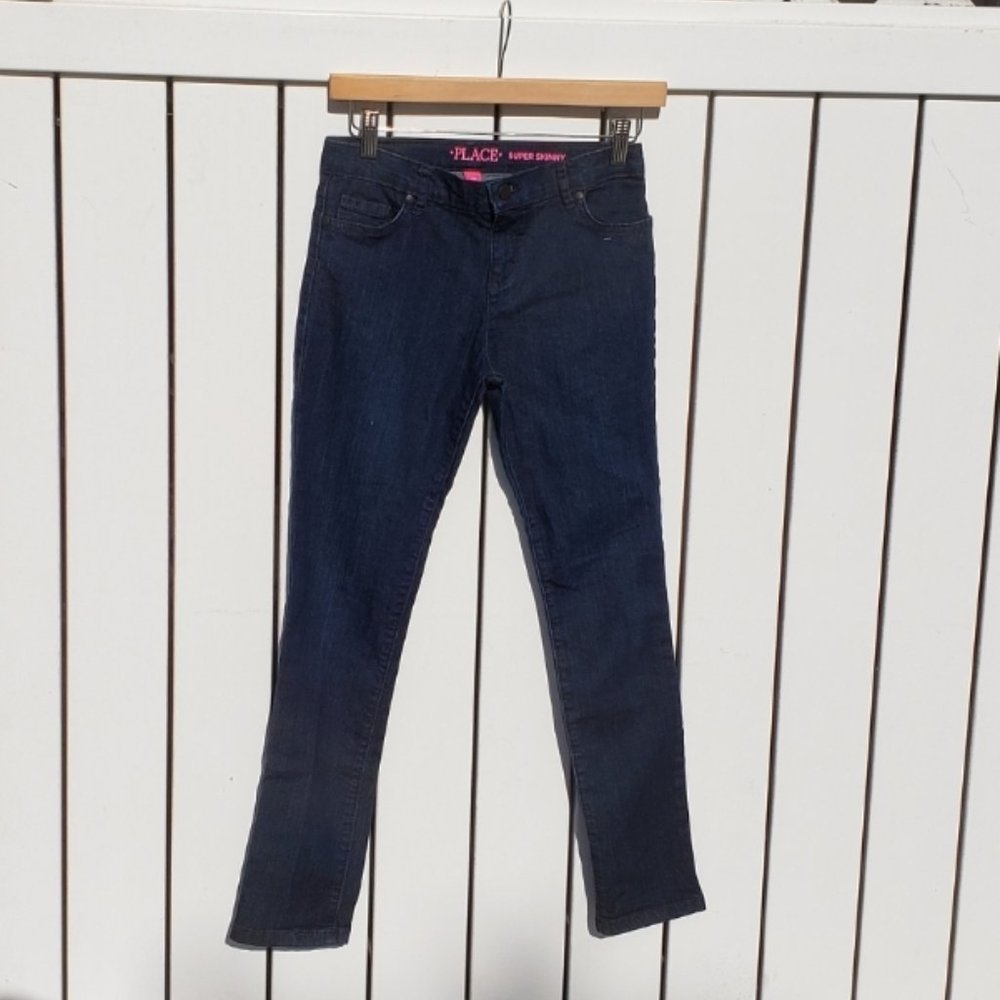 Dark denim jeans